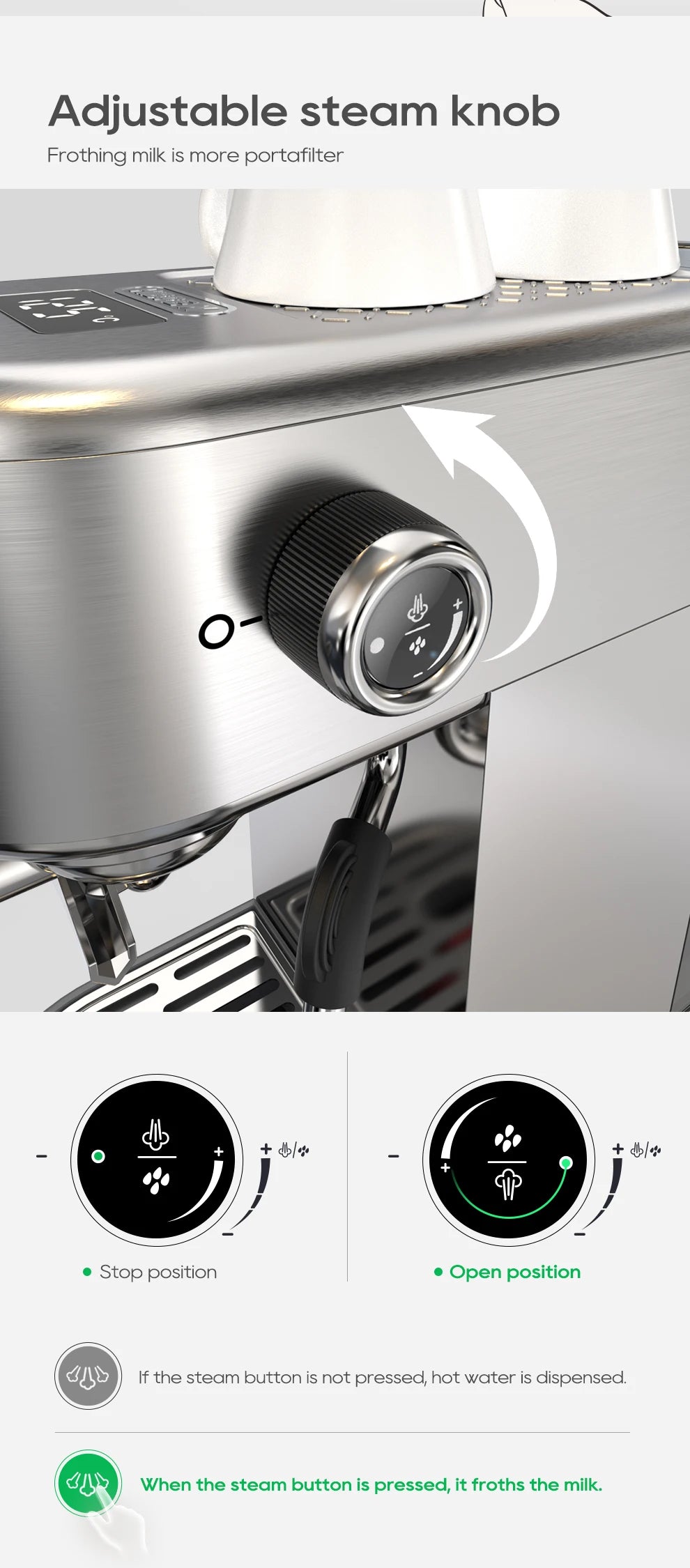 Macchina Caffè 6in1 – Espresso, Cappuccino e Più