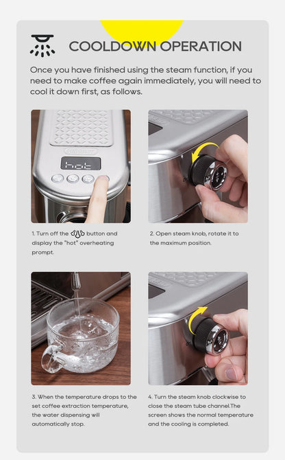 Macchina Caffè 6in1 – Espresso, Cappuccino e Più