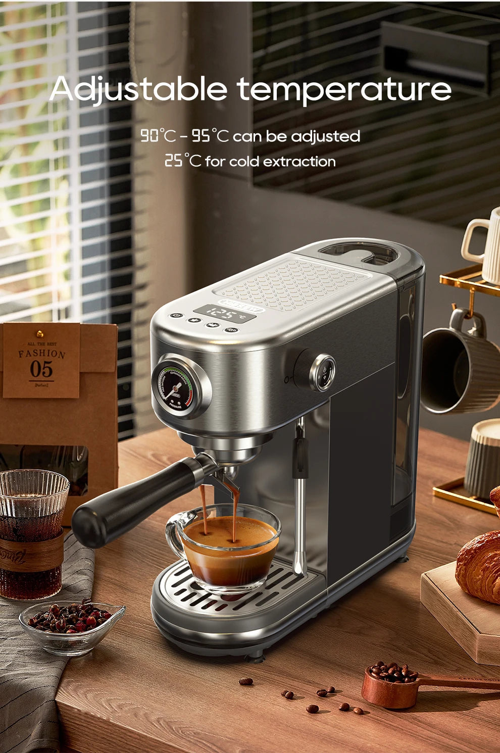Macchina Caffè 6in1 – Espresso, Cappuccino e Più