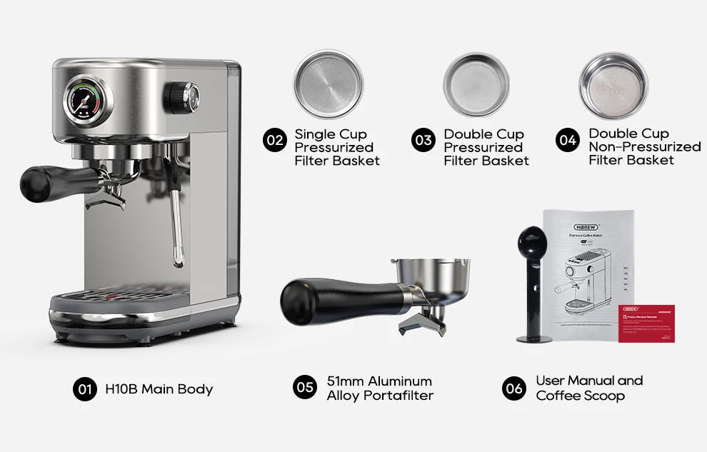 Macchina Caffè 6in1 – Espresso, Cappuccino e Più